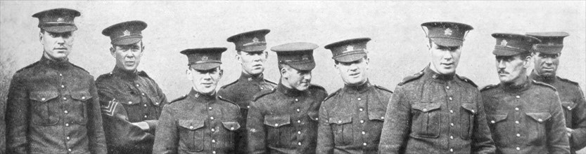 A group of Canadian soldiers, 1914. Artist: Unknown