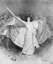'La Marseillaise', L'Opera-Comique, 6 December 1914 (1926).Artist: Georges Bertin Scott