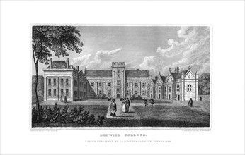 Dulwich College, London, 1829.Artist: J Rogers