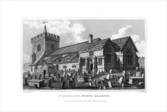 St Nicholas's Church, Brighton, East Sussex, 1829.Artist: J Rogers