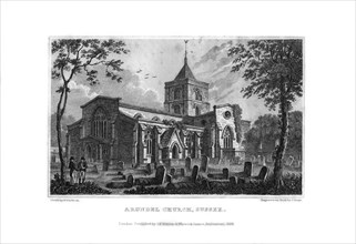 Arundel Church, West Sussex, 1829.Artist: J Shury