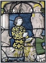 A knight (de Bernemicourt) at his orisons before an image of St Mary Magdalene, c1500, (1924). Artist: Unknown