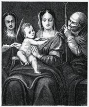 'The Holy Family with St Catherine', 1769, (1870). Artist: Unknown