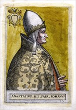 Pope Anastasius IV. Artist: Unknown
