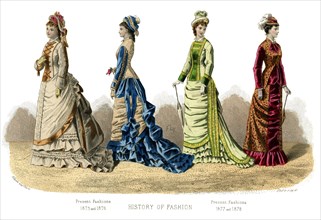 French costume: 'Present Fashions', (1882). Artist: Unknown
