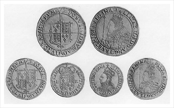 Elizabethan coins, (1896). Artist: Unknown
