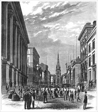 'Wall Street, New York', 1869. Artist: Unknown