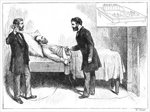 'Electricity In The Art Of Healing', 1881.Artist: W Shinkle