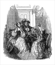 A scene from Les Precieuses Ridicules by Moliere, (1833).Artist: Jackson