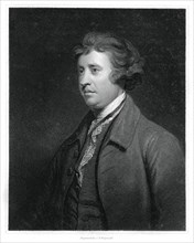 Edmund Burke, Anglo-Irish statesman, author, orator, political theorist, and philosopher, (1834).Artist: CE Wagstaff