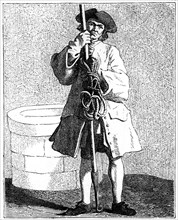 A Well Cleaner, 1737-1742.Artist: Bouchardon