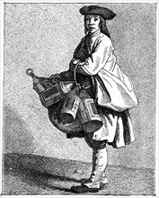 A Lantern Merchant, 1737-1742.Artist: Bouchardon