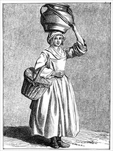 A Milkmaid, 1737-1742.Artist: Bouchardon