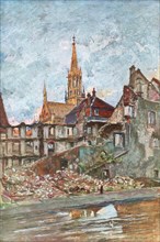 'The Ruins of Thann', Alsace, 1915, (1926). Artist: Charles-Jules Duvent
