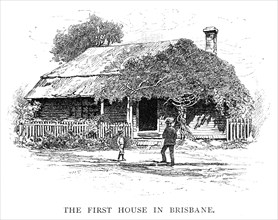 'The First House In Brisbane', Australia, 1886.Artist: Georgius