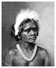 An Aboriginal Woman, 1886.Artist: WA Hirschmann