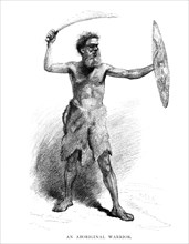 An Aboriginal Warrior, 1886. Artist: Unknown