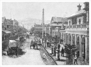Hunter Street, Newcastle, New South Wales, Australia, 1886. Artist: Unknown