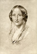 Elizabeth Gaskell, British 19th century novelist, (1910).Artist: George Richmond