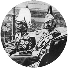 King George V of Great Britain and the German Kaiser, Berlin, 1913. Artist: Unknown