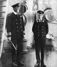 The future King Edward VIII as a midshipman in HMS Hindustan, c1910. Artist: Unknown