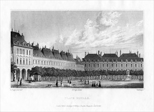Place Royal, Paris, 1830. Artist: MJ Starling