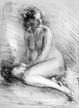 'Nude Study', 1913.Artist: Albert de Belleroche