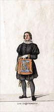 Lord Seal keeper, costume design for Shakespeare's play, Henry VIII, 19th century. Artist: Unknown