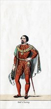 Earl of Surrey, costume design for Shakespeare's play, Henry VIII, 19th century. Artist: Unknown