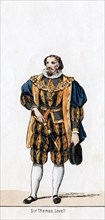 Sir Thomas Lovell, costume design for Shakespeare's play, Henry VIII, 19th century. Artist: Unknown