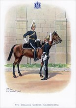 '6th Dragoon Guards (Carabiniers)', 1915.Artist: LE Buckell