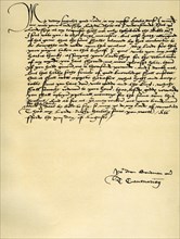 Letter from Thomas Cranmer to Thomas Cromwell, Ford, 13th August 1537. Artist: Thomas Cranmer