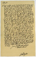 Letter from John Dryden to Laurence Hyde, c1682-1683.Artist: John Dryden