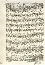 Letter from Dr John Donne to Sir Robert Cotton, c1602.Artist: John Donne