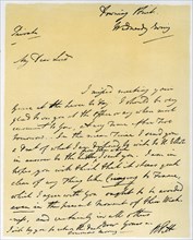 Letter from William Pitt The Younger, October 1790.Artist: William Pitt