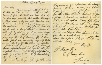 Letter from Lord Byron to John Hanson, 11th November 1810.Artist: Lord Byron