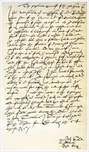 Letter from John Knox to Sir Nicholas Throgmorton, 6th August 1561.Artist: John Knox