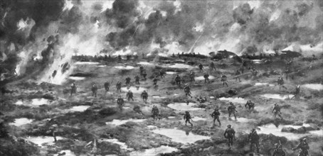 'Conquest of the Wytschaete-Messines Ridge', Belgium, First World War, 7 June 1917. Artist: Unknown