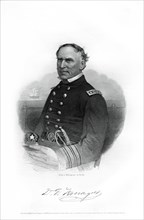 Admiral David Farragut, US Navy officer in the American Civil War, 1862-1867. Artist: Unknown