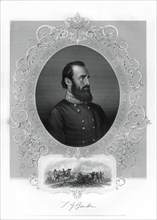 Thomas Jonathan Stonewall Jackson, Confederate general during the American Civil War, 1862-1867. Artist: Unknown