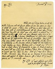 Letter from Alexander Pope to Charles Montagu, 3rd December 1714.Artist: Alexander Pope