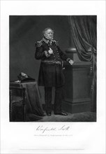 General Winfield Scott, United States Army general, diplomat, and presidential candidate, 1862-1867. Artist: Unknown