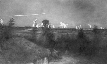 German artillery, the Champagne front, France, World War I, 1915 (1929). Artist: Unknown