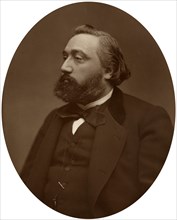 Leon Gambetta, French statesman, 1882.Artist: Lock & Whitfield