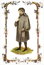 Geoffrey Chaucer, 14th century English author, poet, philosopher, bureaucrat, and diplomat, (c1850). Artist: Unknown