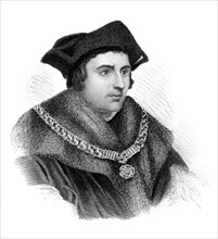 Saint Sir Thomas More, English politician, scholar and martyr, (c1850). Artist: Unknown