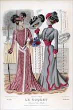 Ladies' fashions, late 19th century. Artist: Unknown