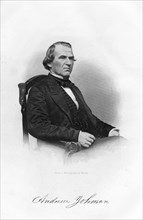 Andrew Johnson, 16th President of the United States, 1862-1867.Artist: Brady