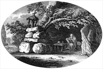 'The Ancient Hermits', c19th century. Artist: Unknown