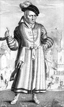 William Sommers, court jester of Henry VIII, (1825). Artist: Unknown